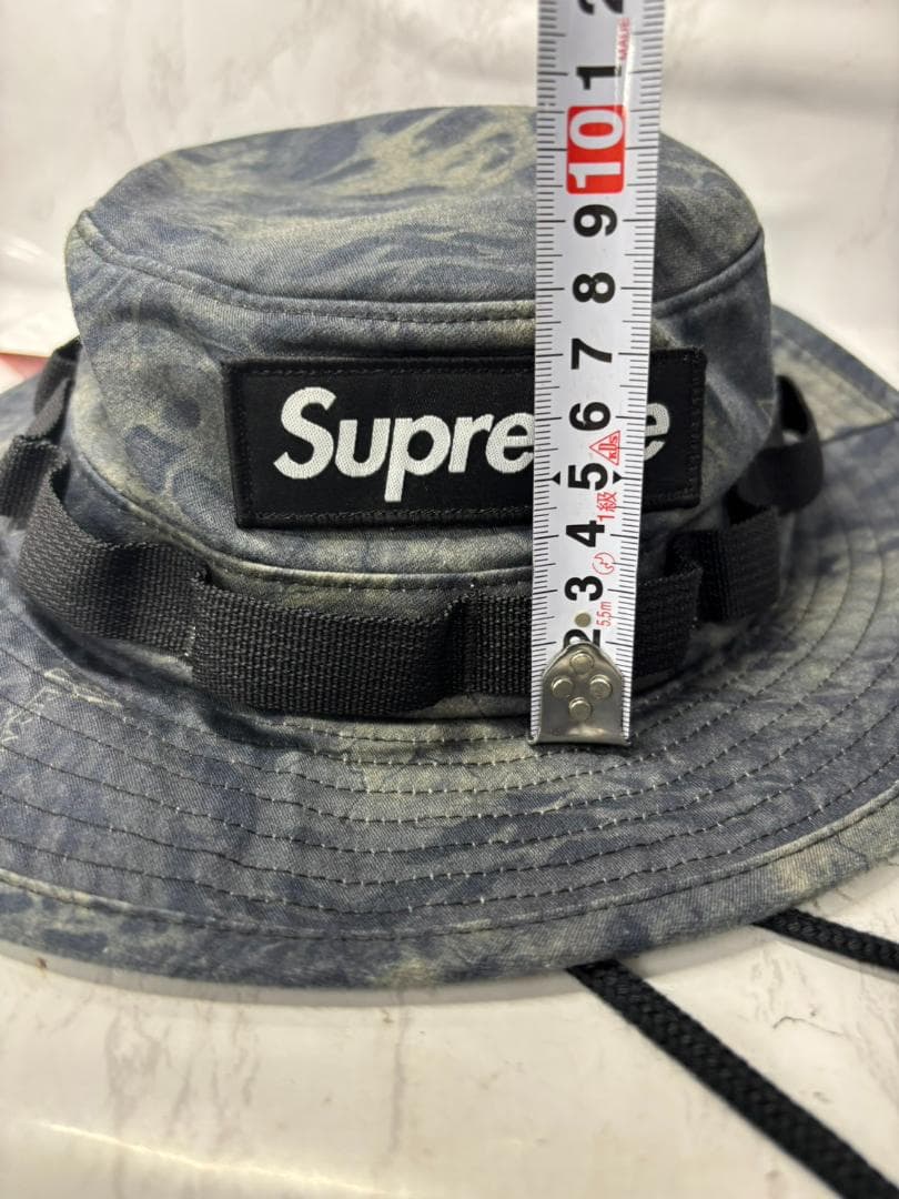 未使用 タグ付 Supreme ミリタリーブーニーハット M/L 迷彩 ブラック