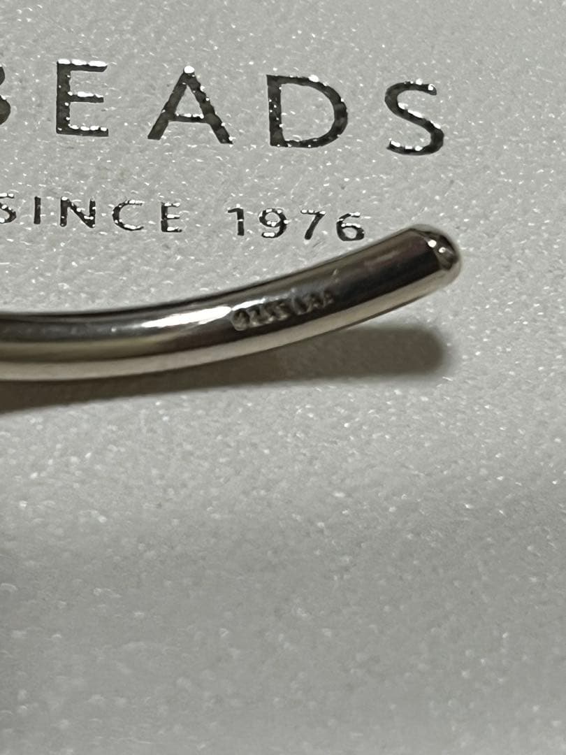 お取置き　トロールビーズ　シルバーバングル＆ストロベリークォーツ