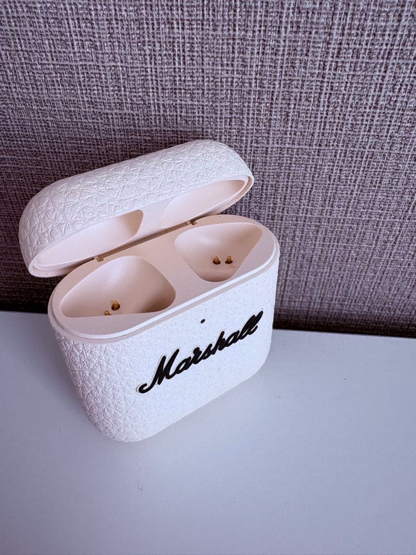 値下げ Marshall MINOR IV ワイヤレスイヤホン クリーム 箱付