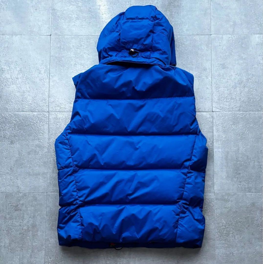 ポロラルフローレン 刺繍ロゴ ビッグポニー ダウンベスト　ブルー　Mサイズ