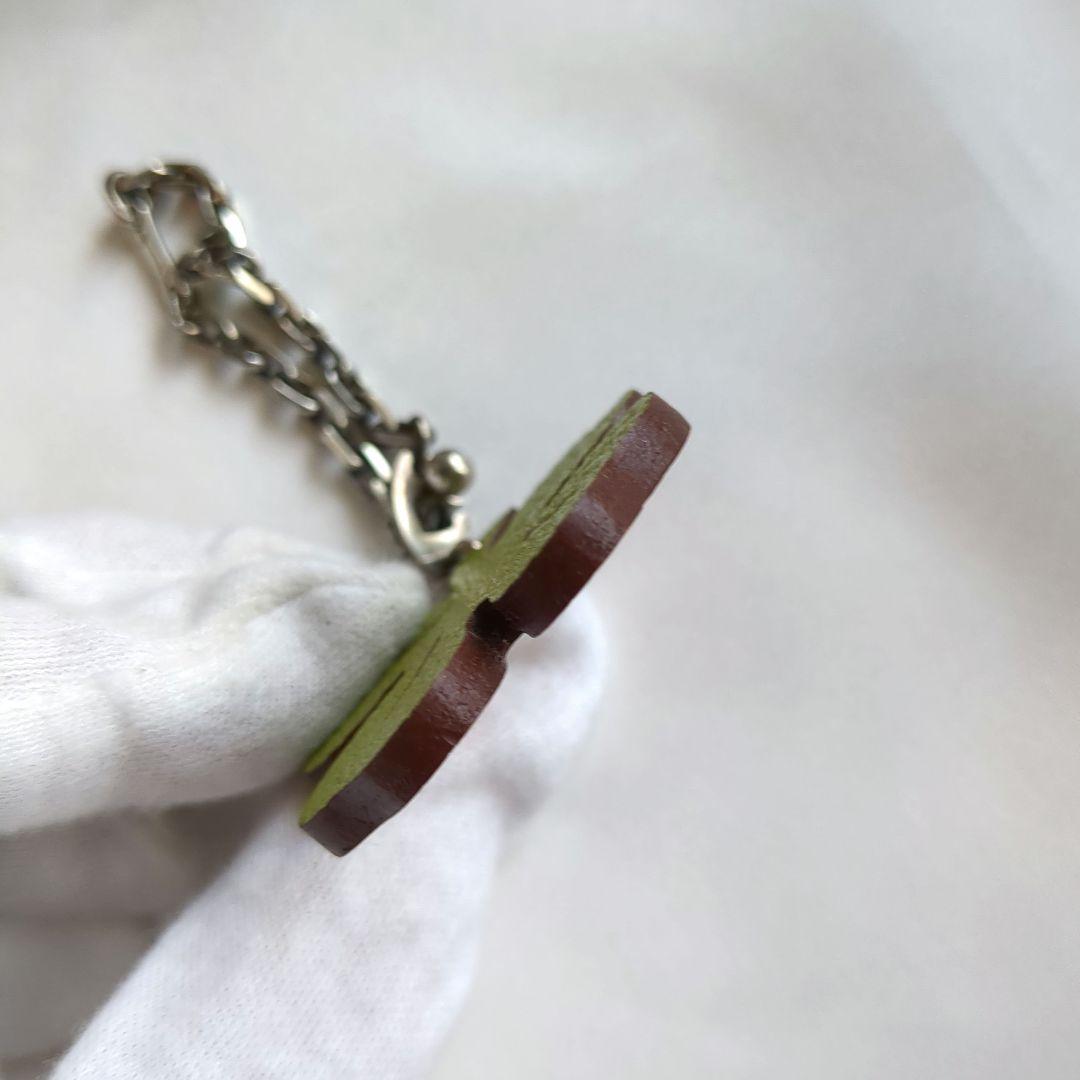 美品 HERMES クローバー チャーム