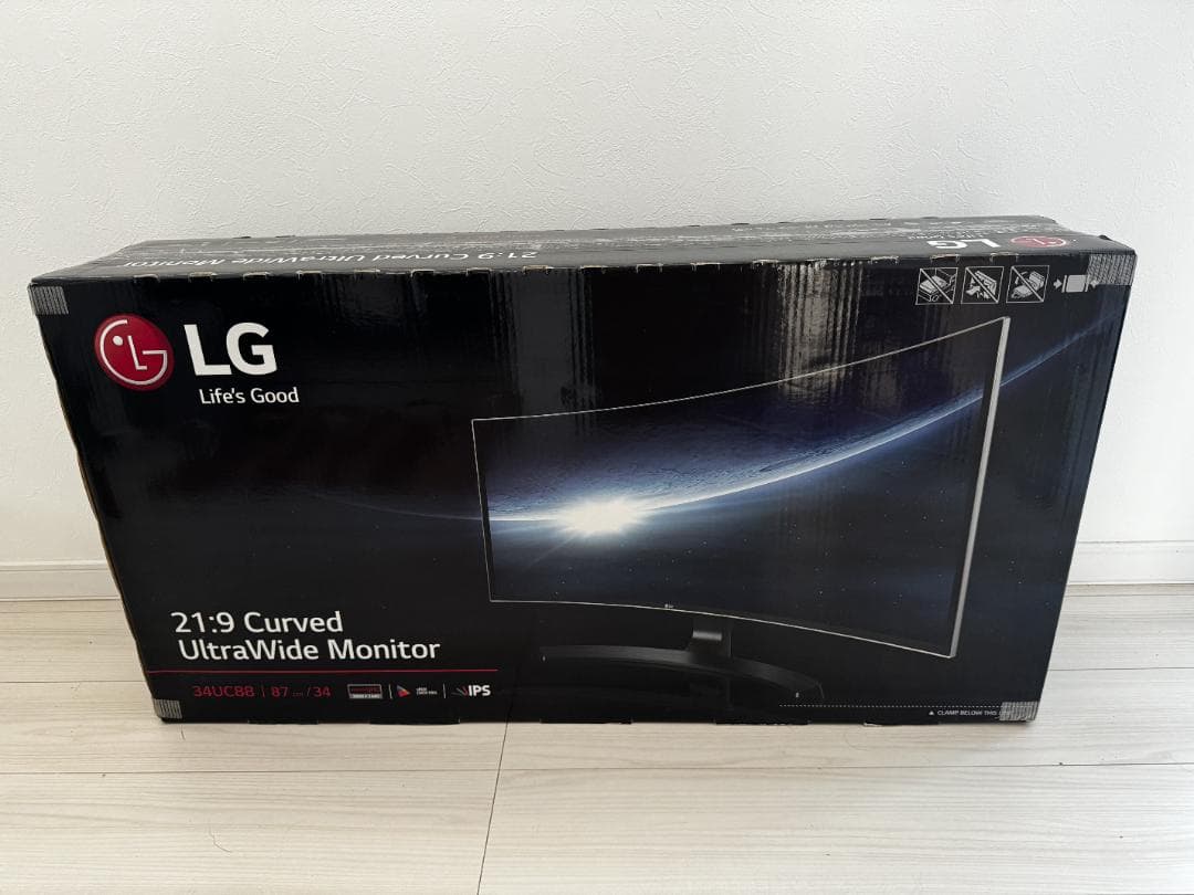 【美品】 LG 34UC88 曲面 モニター 34インチ /ウルトラワイド
