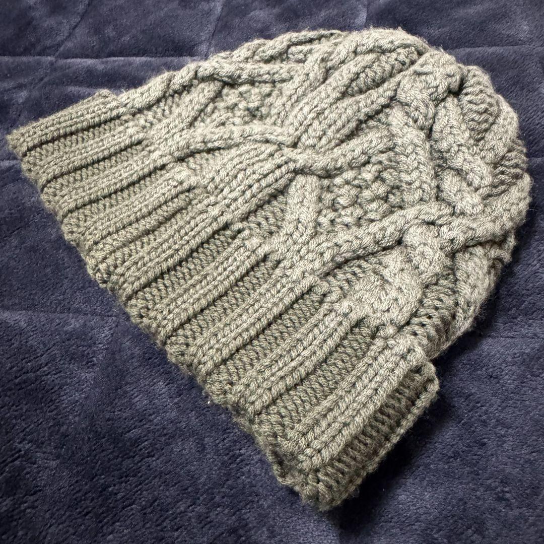 MONCLER ニット帽 　カーキ　ビーニー