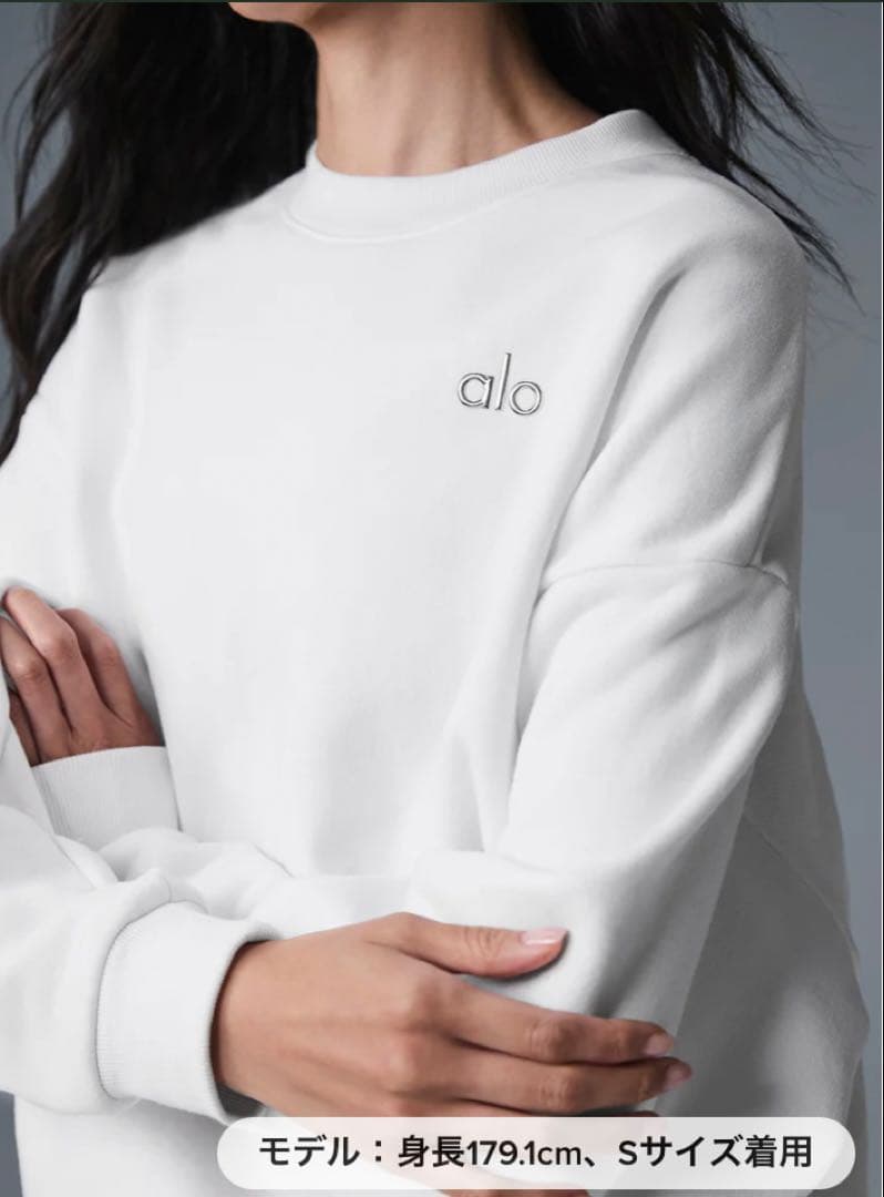 alo Accolade クルーネック プルオーバー トレーナー　スウェット
