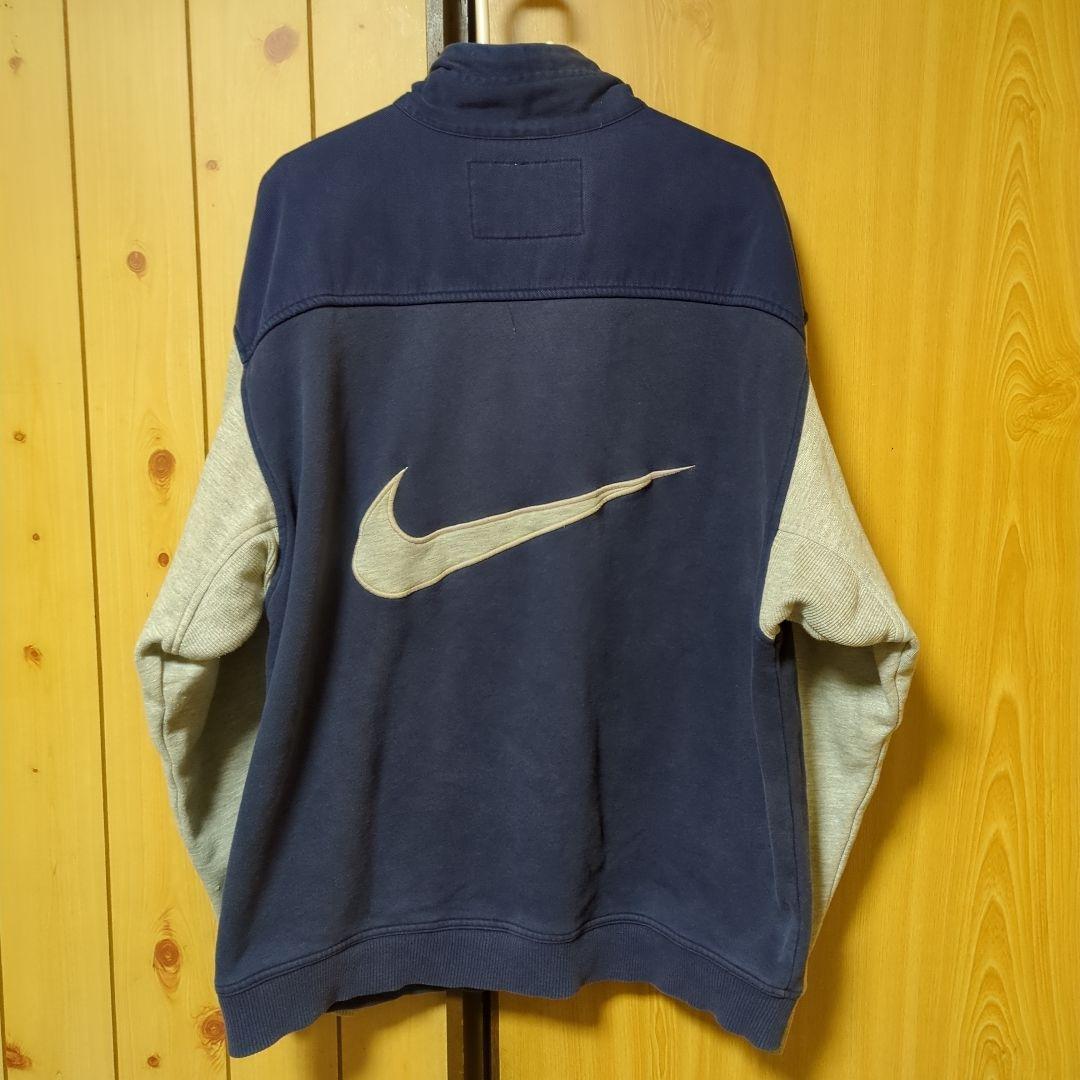 【希少】90s NIKE premier ナイキ　ハーフジップ　スウェット　L