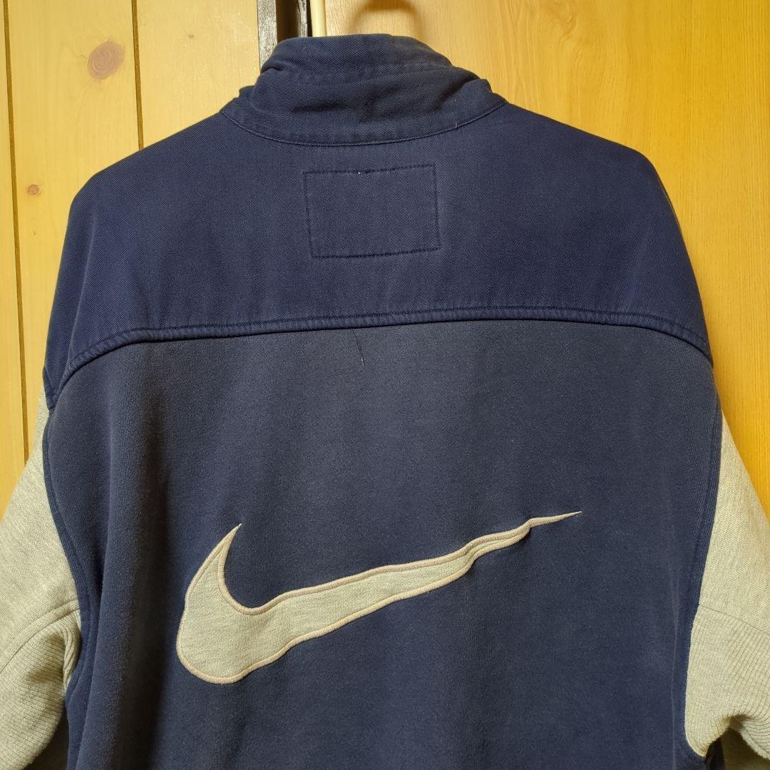 【希少】90s NIKE premier ナイキ　ハーフジップ　スウェット　L