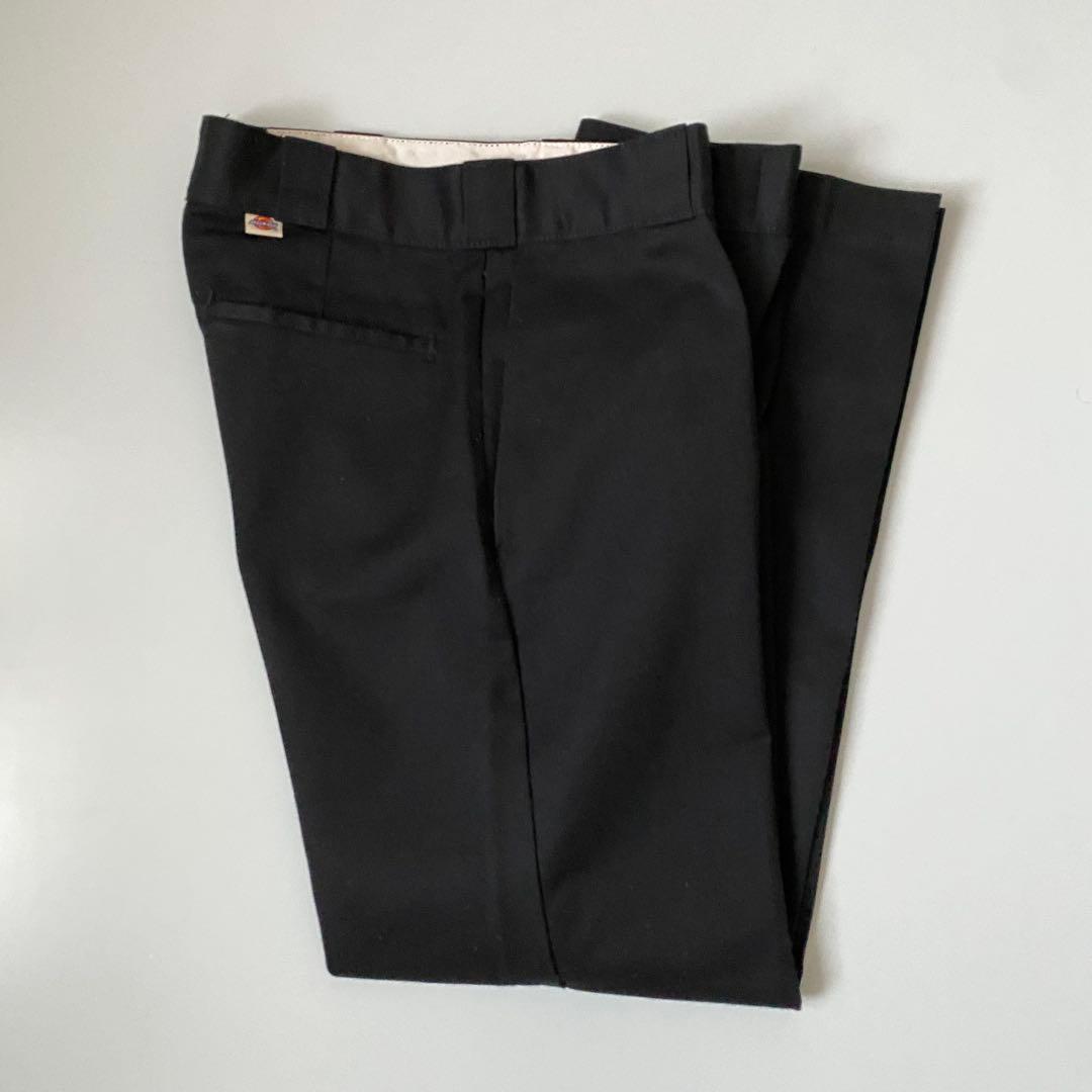 80s dickies874 ディッキーズ874 チビタグ 32×30 ブラック