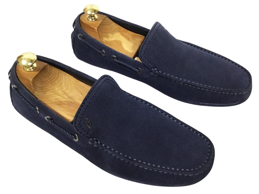 定価15万 Brioni ブリオーニ スウェード ドライビングシューズ ネイビー