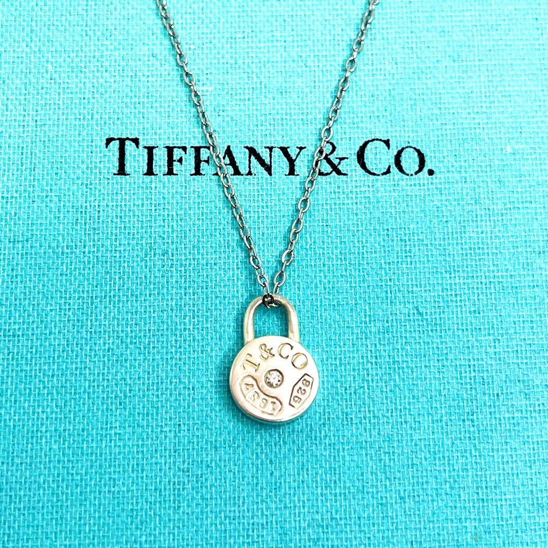 ティファニー ラウンドロック ネックレス ダイヤモンド シルバー 925