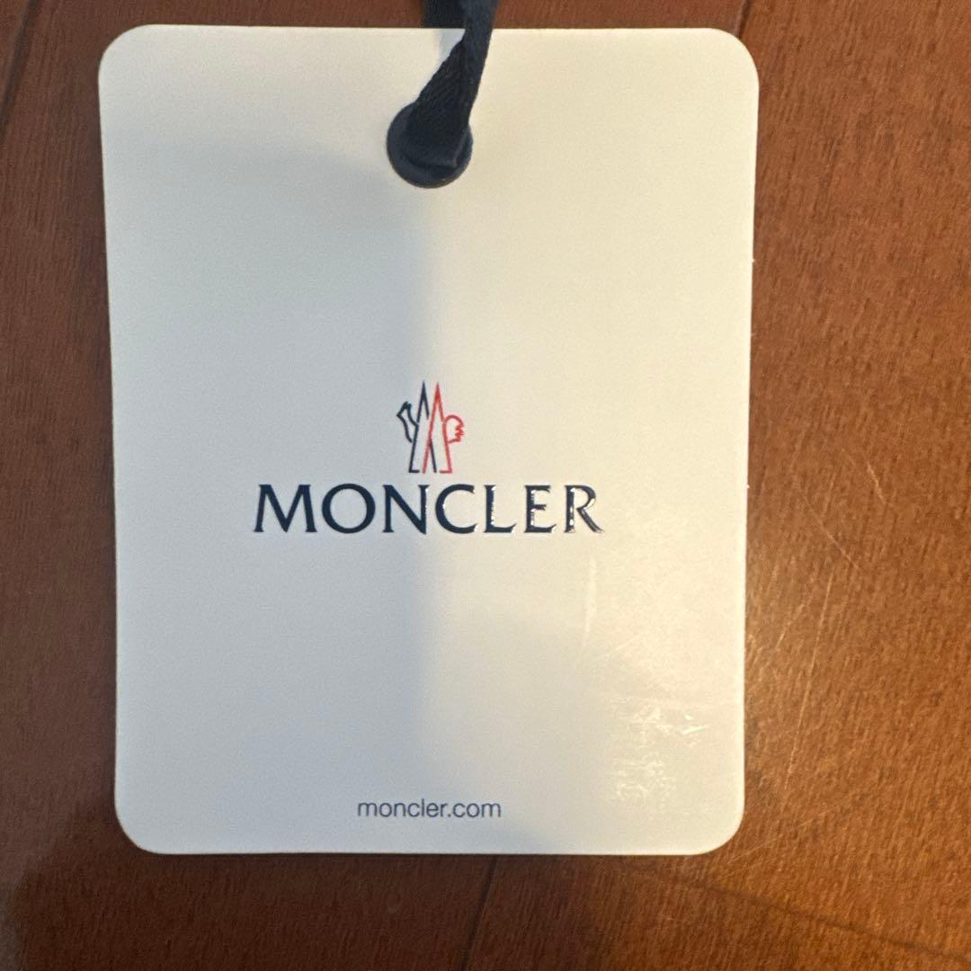 MONCLER ホワイト ニット帽 Lサイズ