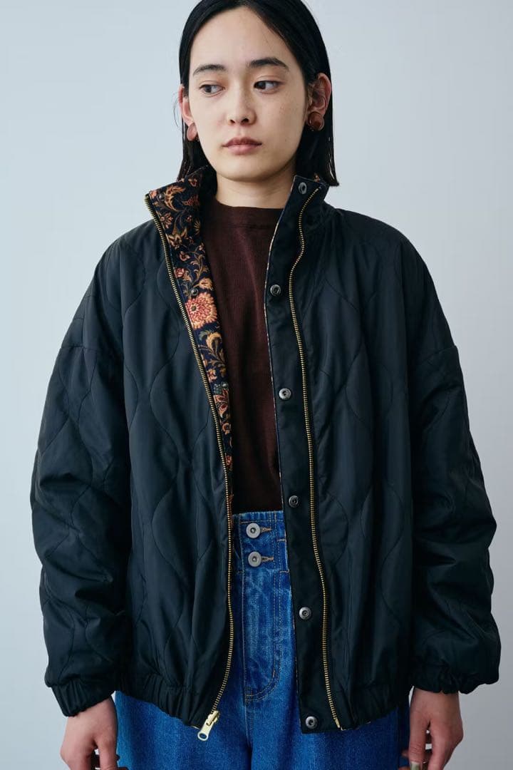 希少　レア　MEDE19F　ミュルーズモダン　リバーシブル中わたブルゾン　3L