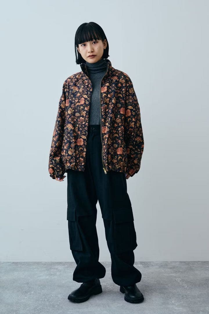 希少　レア　MEDE19F　ミュルーズモダン　リバーシブル中わたブルゾン　3L