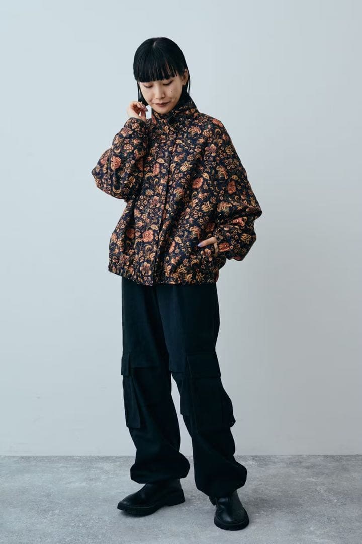 希少　レア　MEDE19F　ミュルーズモダン　リバーシブル中わたブルゾン　3L