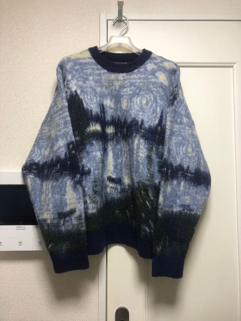 メゾンスペシャル プライム オーバー ランドスケープ ペインティング ニット