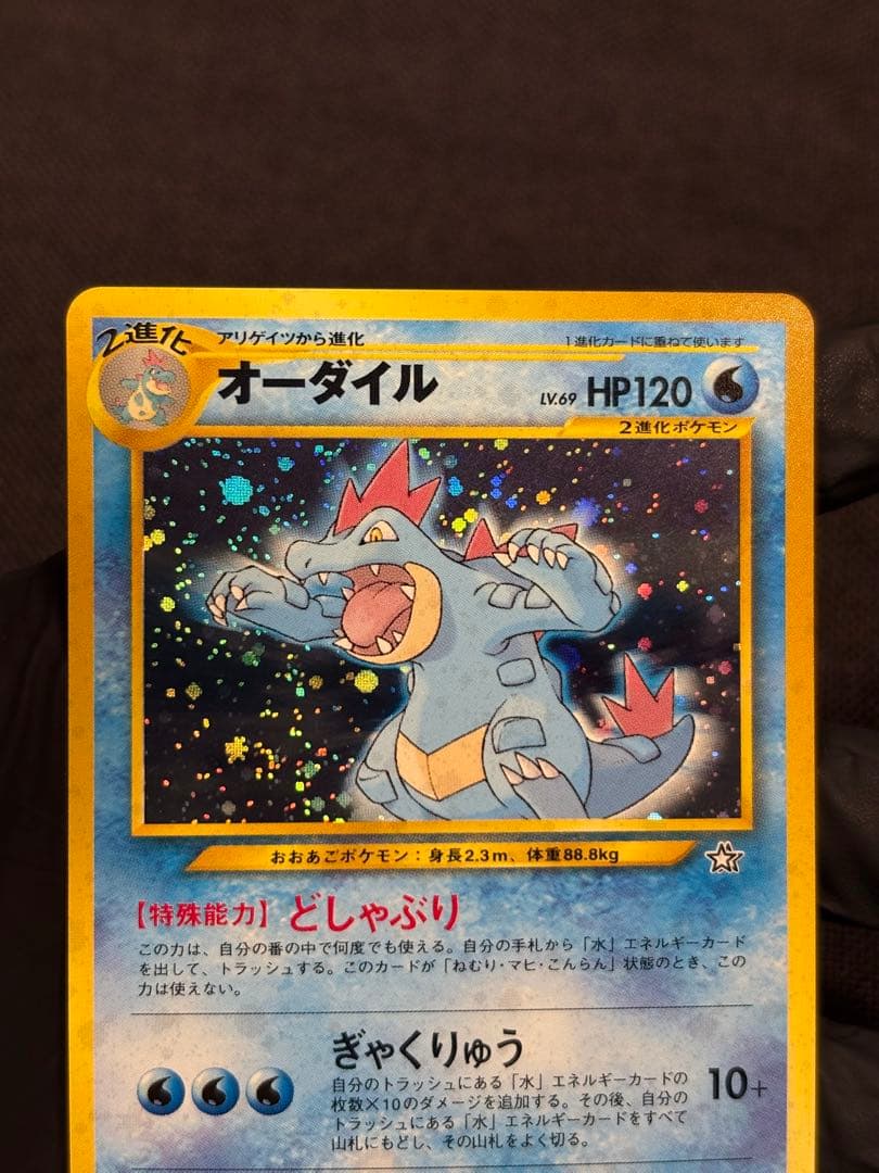 『旧裏☆極美品』オーダイル （Neoプレミアムファイル）☆素体＋PSA10高騰中