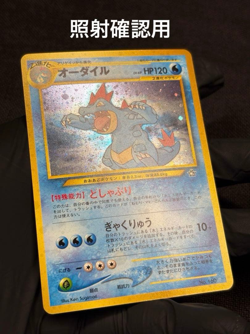 『旧裏☆極美品』オーダイル （Neoプレミアムファイル）☆素体＋PSA10高騰中