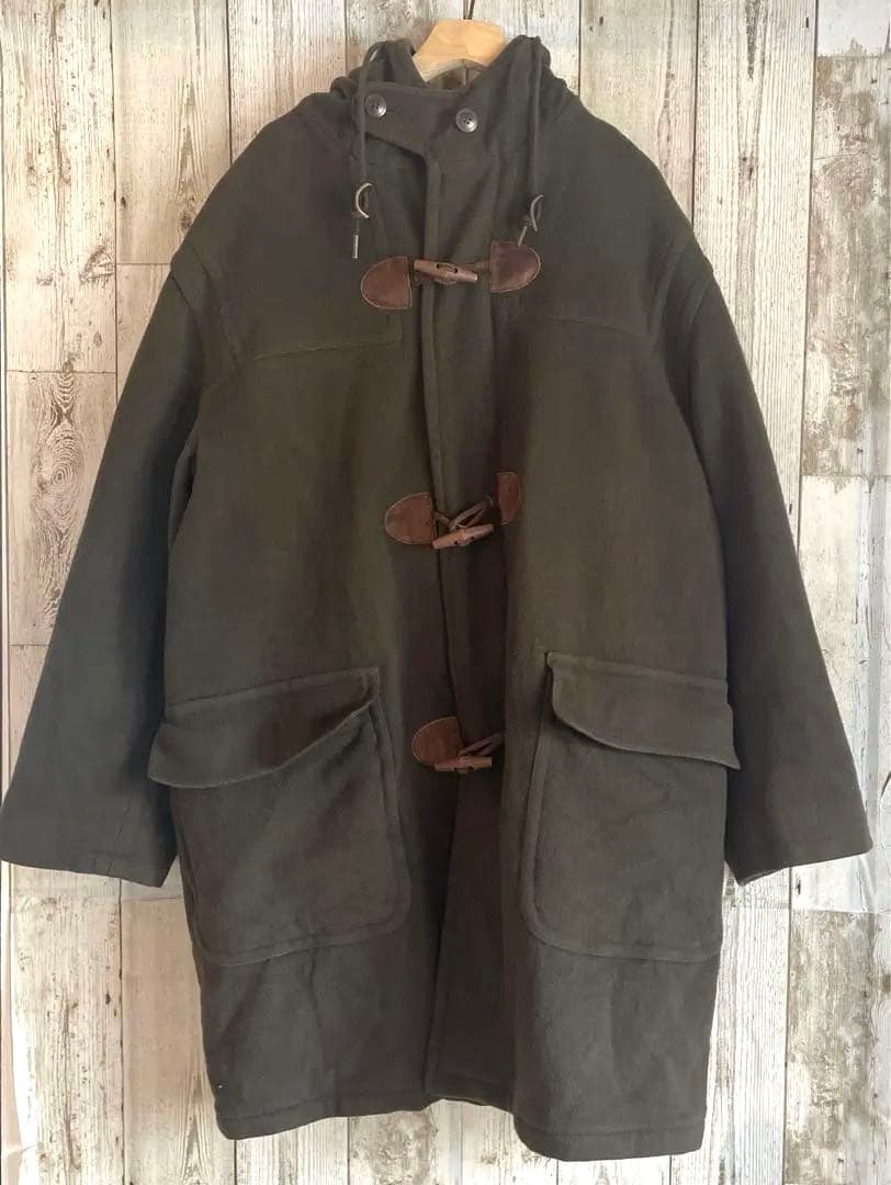 【あ】llbean ダッフルコート80s アメリカ製 チェック柄