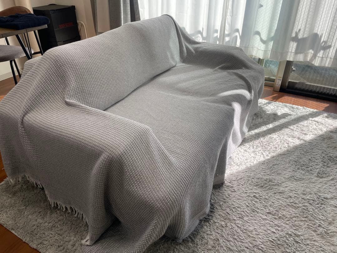 【極美品】MUTUKI 2人掛けソファー ベージュ 無垢 ナチュラル　北欧