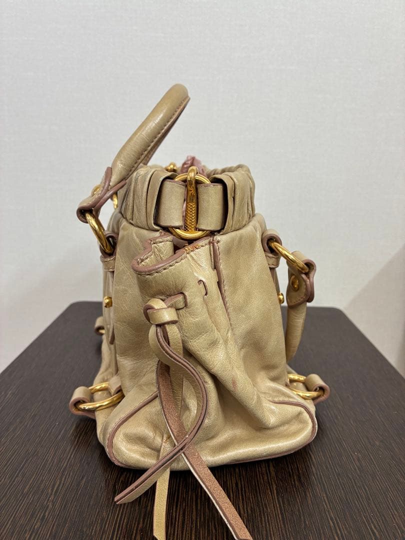 バッグ MIUMIU RN0647 VITELLO LUX 2WAY TU CAMMEO