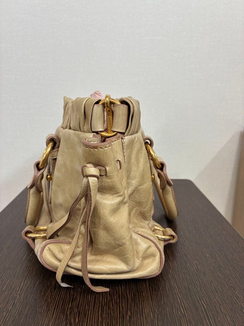 バッグ MIUMIU RN0647 VITELLO LUX 2WAY TU CAMMEO