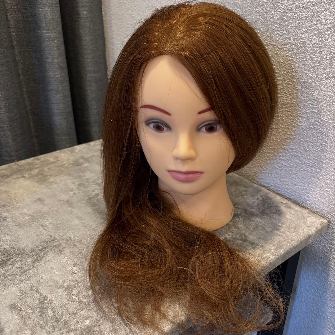ブラウン ロングヘア ウィッグ