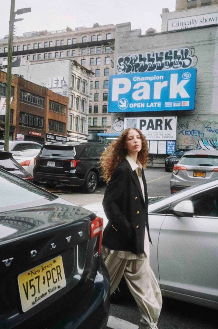 【未使用】curensology サテンタックパンツ 36