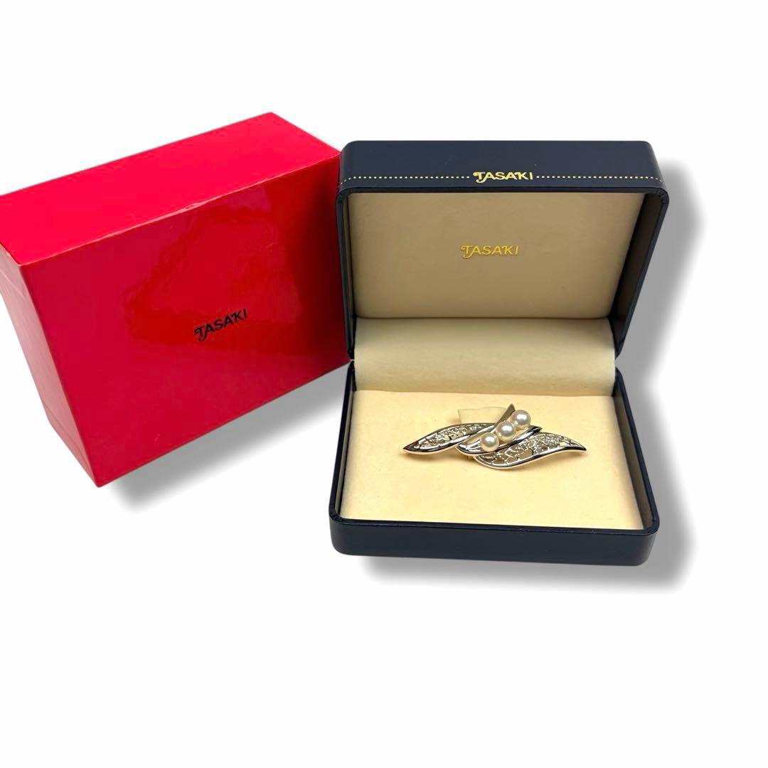 【美品】TASAKI 田崎 パール ブローチ 付属品あり