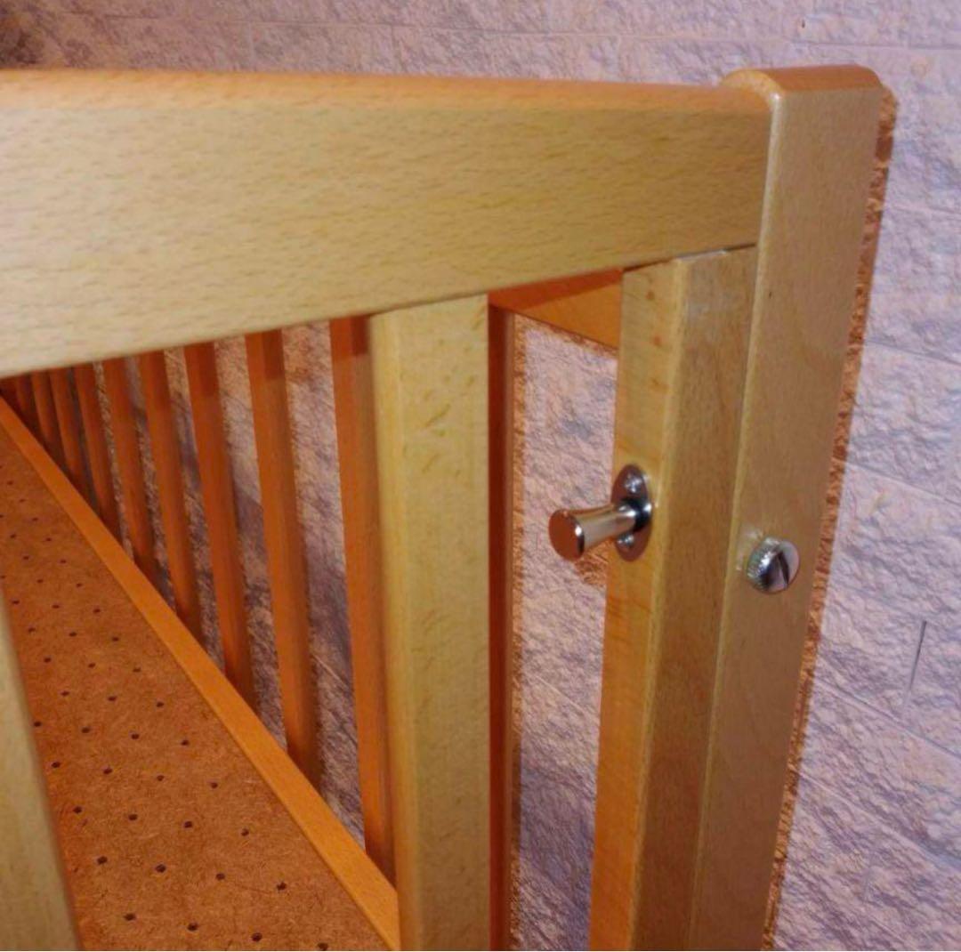 KATOJI　ハイタイプ　ベビーベッド　ツーオープン　ナチュラル