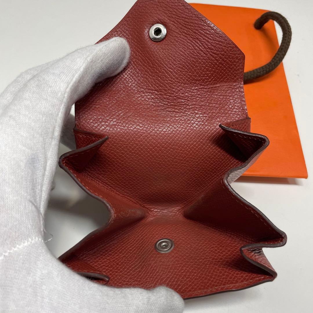 /*o様 HERMES ルヴァンキャトル　レザー 三角形ケース