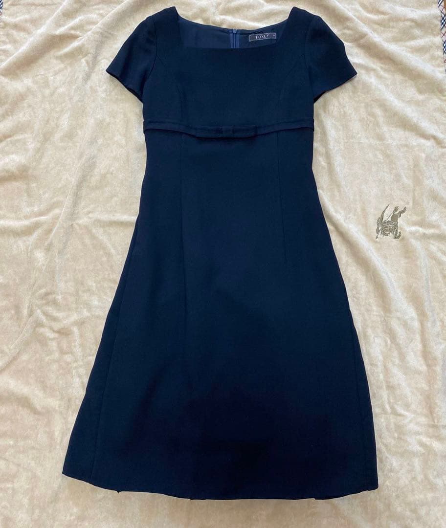 フォクシー　お受験　サクセススーツ　ミッドナイトブルー　濃紺　サイズ38