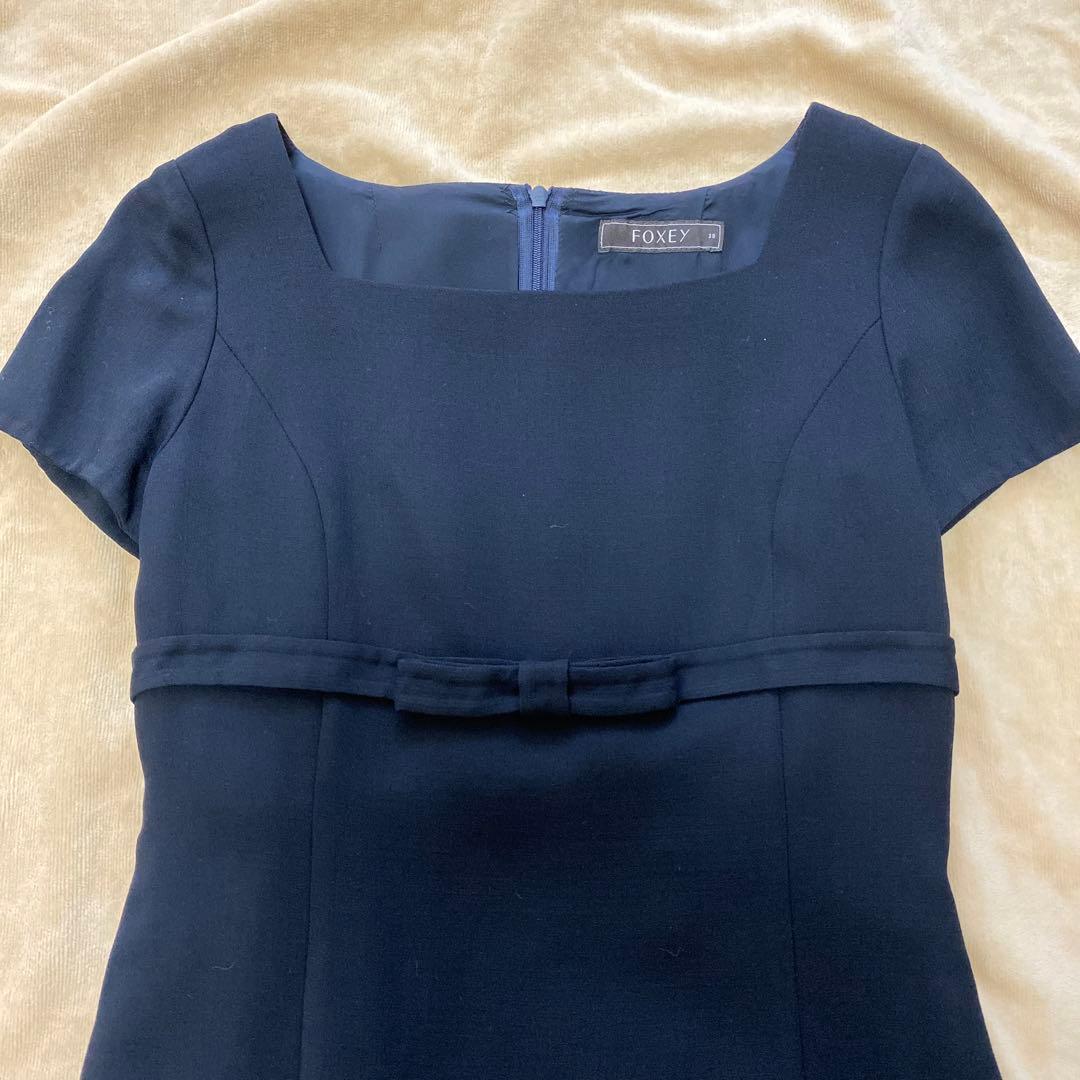 フォクシー　お受験　サクセススーツ　ミッドナイトブルー　濃紺　サイズ38