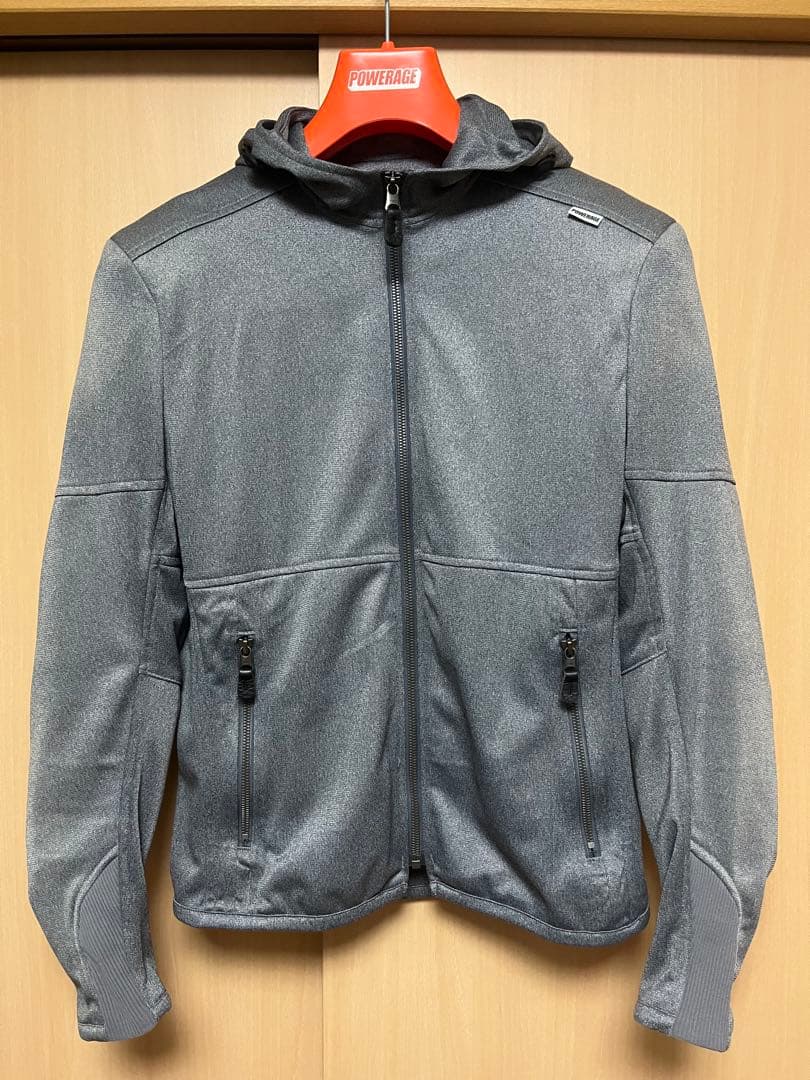POWERAGEイージーライドパーカー サイズMグレー POWERAGE