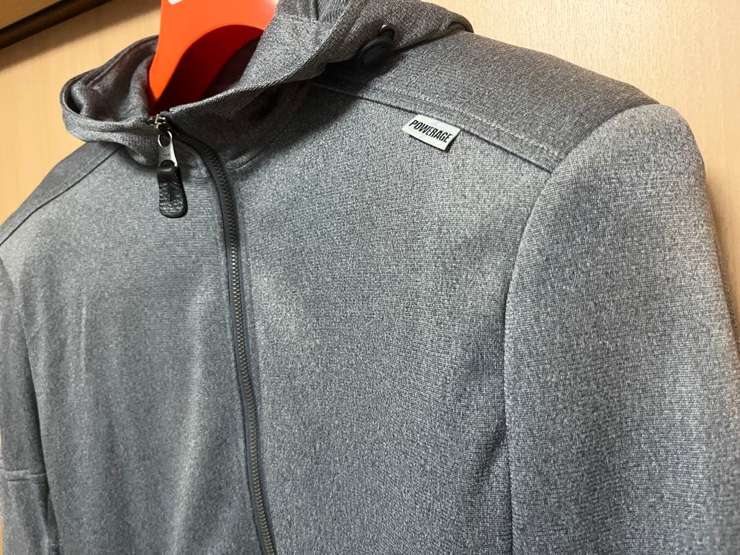 POWERAGEイージーライドパーカー サイズMグレー POWERAGE