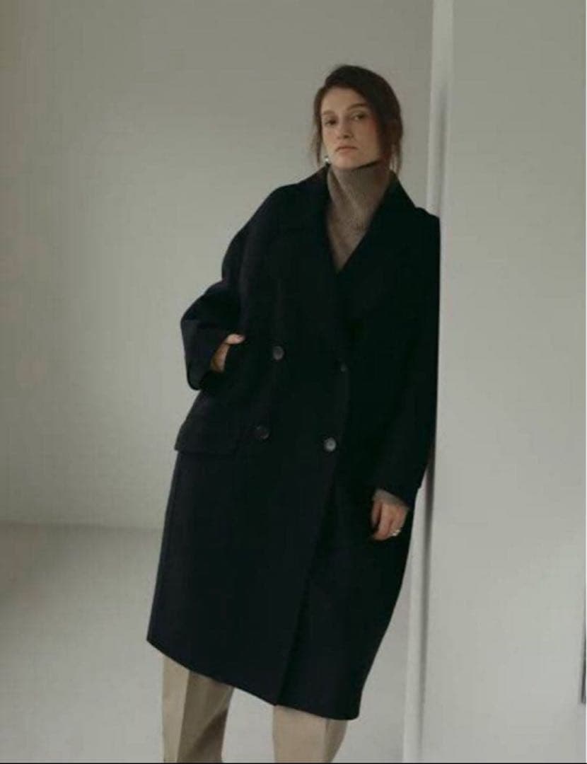 lohenハードメルトンリバーピーコート