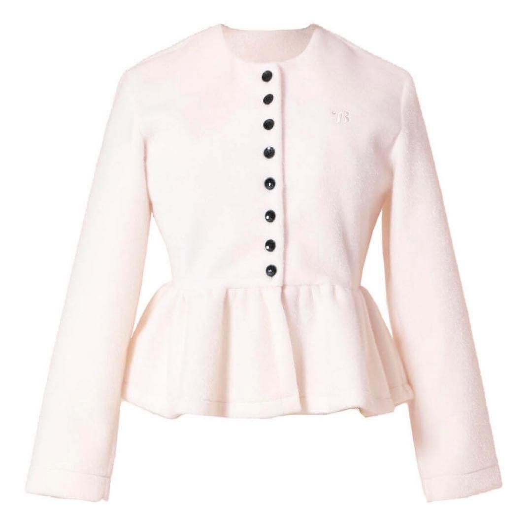 bibiy. ペプラムカーディガン ピンク