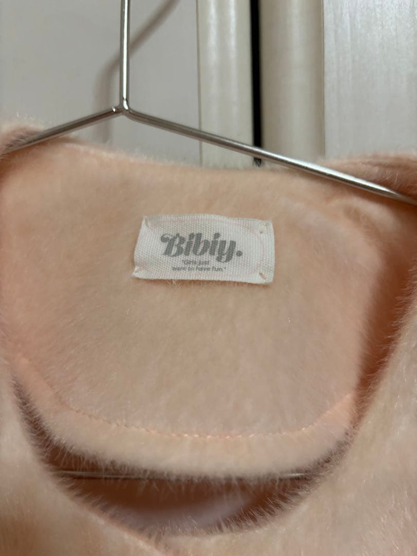 bibiy. ペプラムカーディガン ピンク