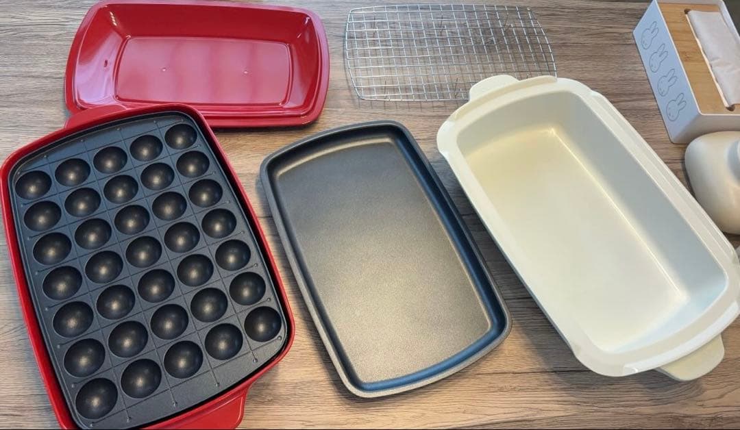 BRUNO ホットプレートグランデサイズ 深鍋セット レッド