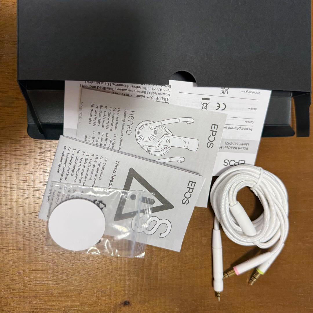 EPOS H6PRO 有線ヘッドセット ホワイト