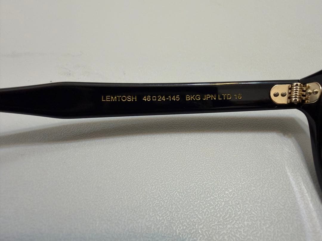 【極美品】正規品 モスコット レムトッシュ 46 ブラック 日本限定