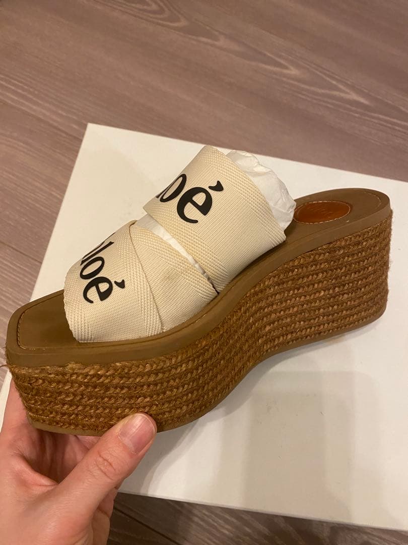 【本日限定再値下げ】Chloe　クロエウェッジエスパドリーユ　サイズ36 箱あり