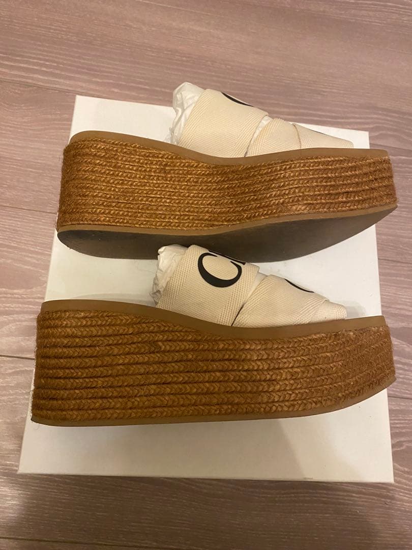 【本日限定再値下げ】Chloe　クロエウェッジエスパドリーユ　サイズ36 箱あり