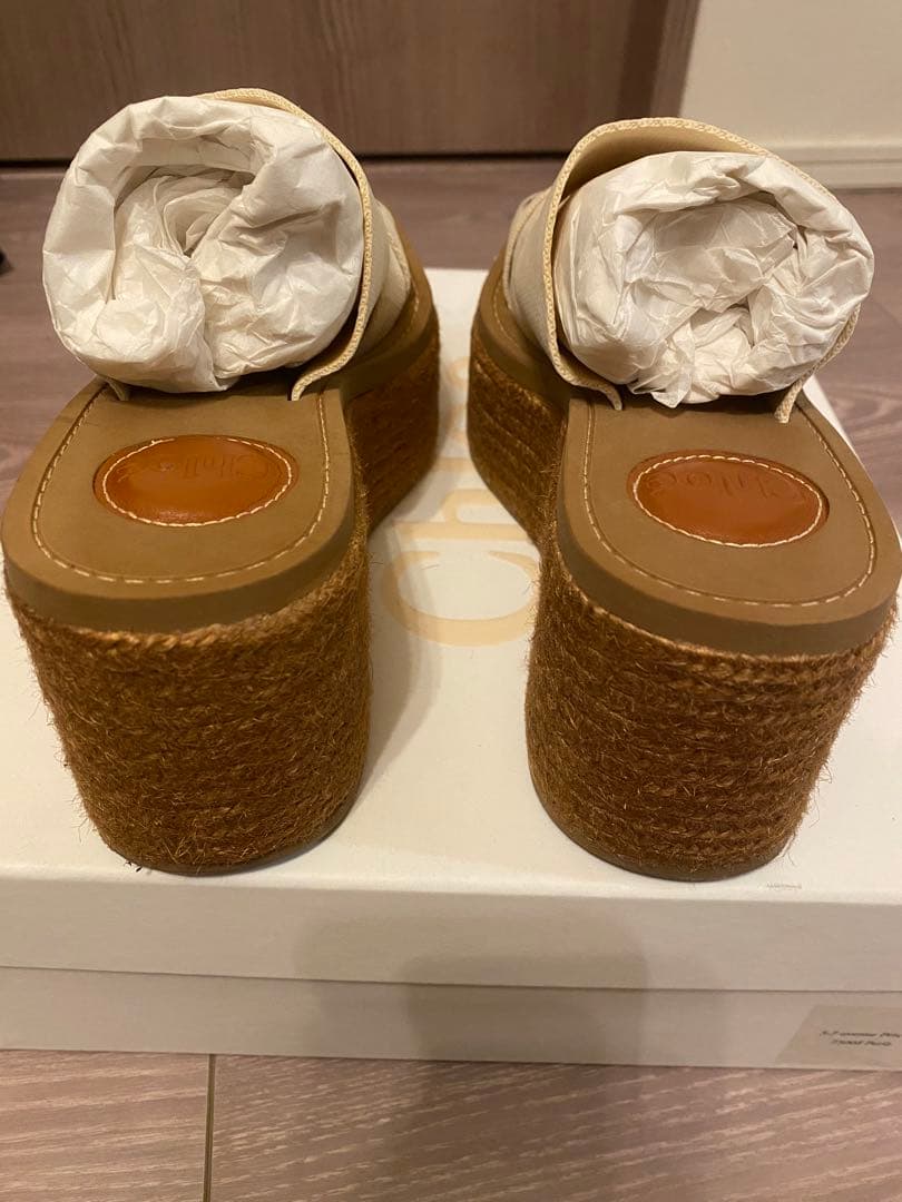 【本日限定再値下げ】Chloe　クロエウェッジエスパドリーユ　サイズ36 箱あり