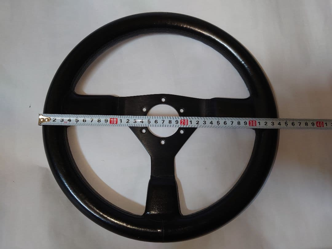 レザーステアリング　旧車　当時物 革ハンドル　昭和　レトロ