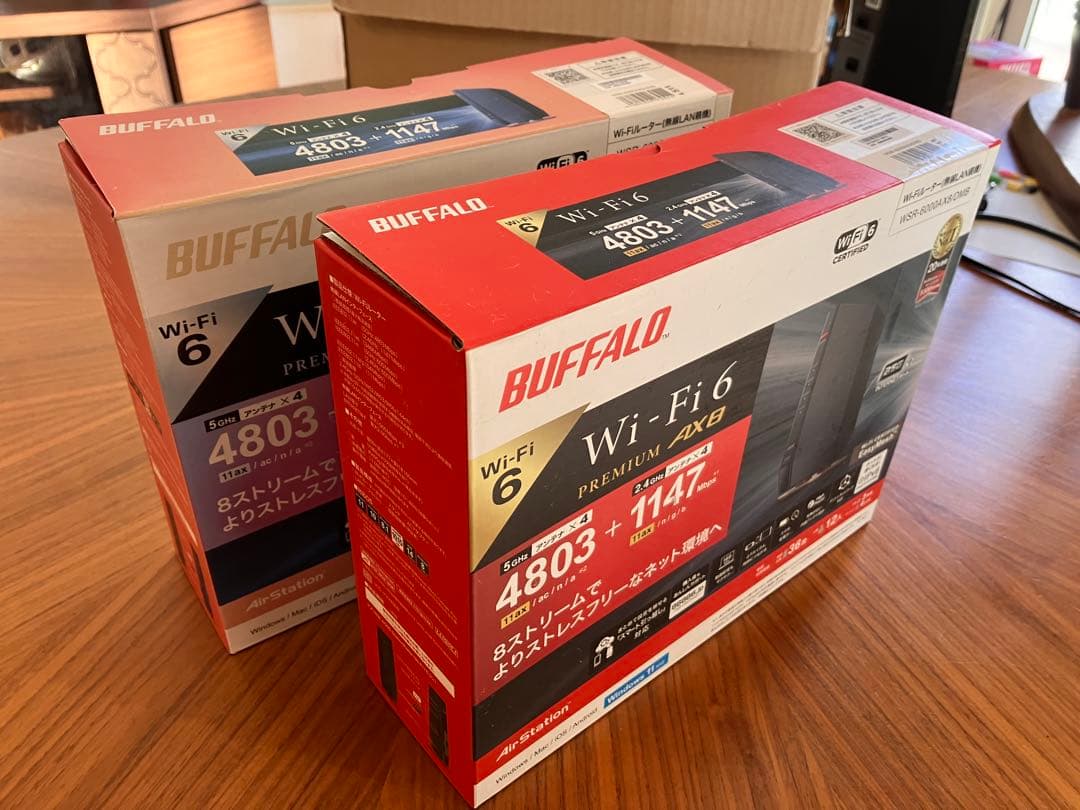 ほぼ未使用 WSR-6000AX8 バッファロー 無線LANルーター②