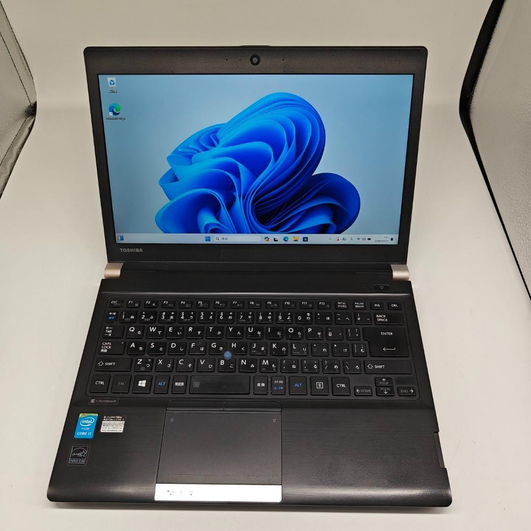 【東芝】R73 高速i7 SSD256GB 16GB ブラック ノートPC