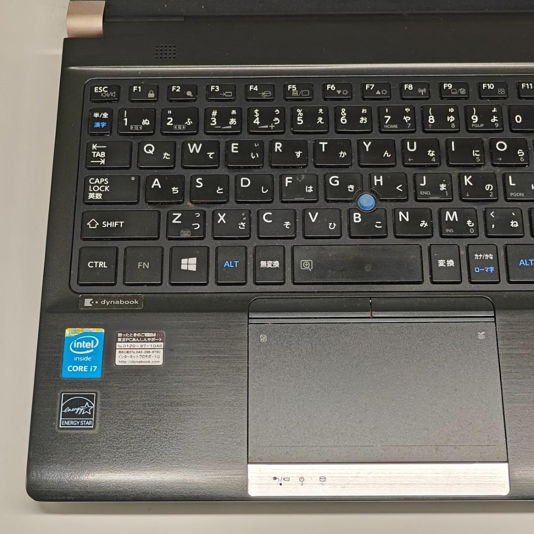 【東芝】R73 高速i7 SSD256GB 16GB ブラック ノートPC