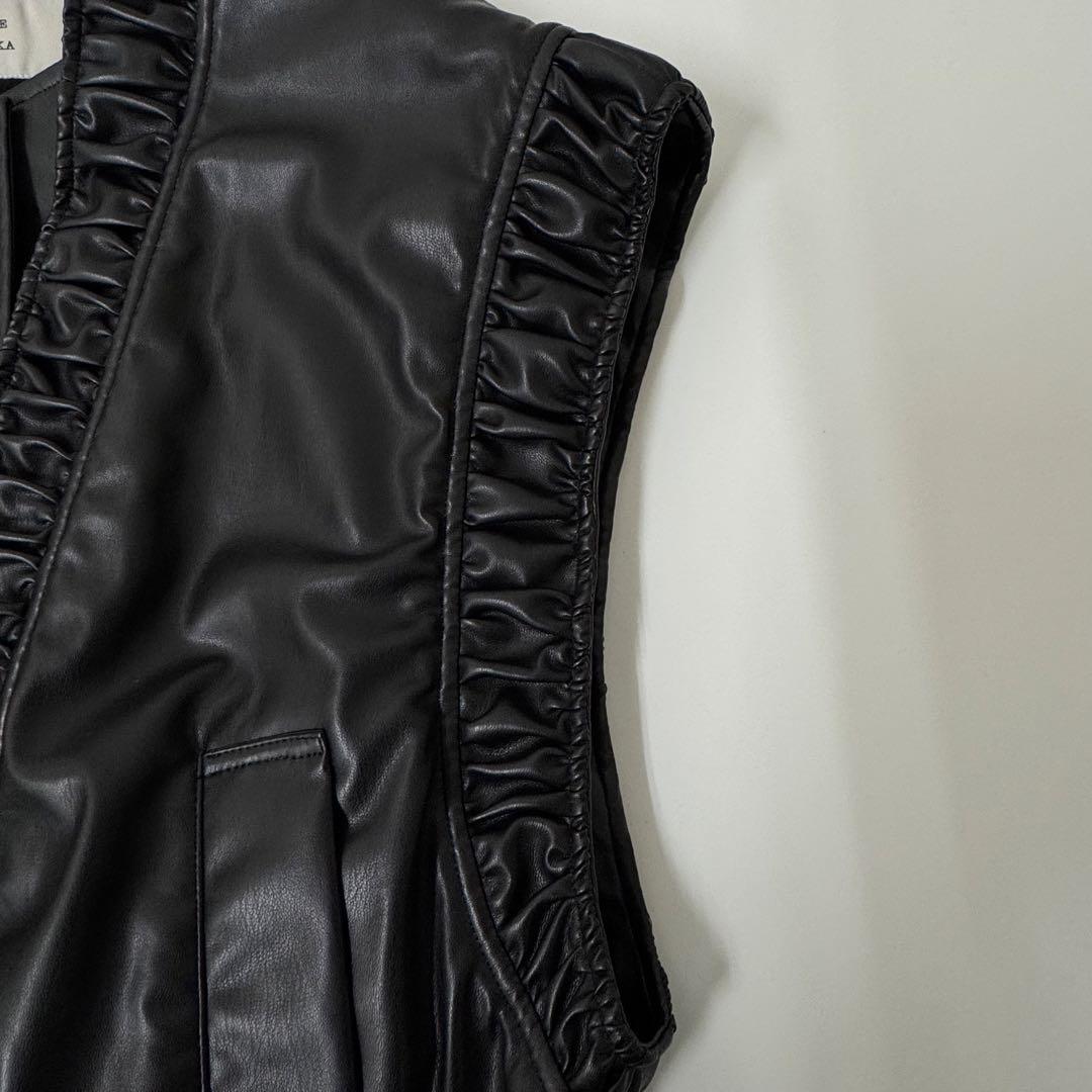 FUMIE TANAKA フミエタナカ F23A-16 ギャザーベスト