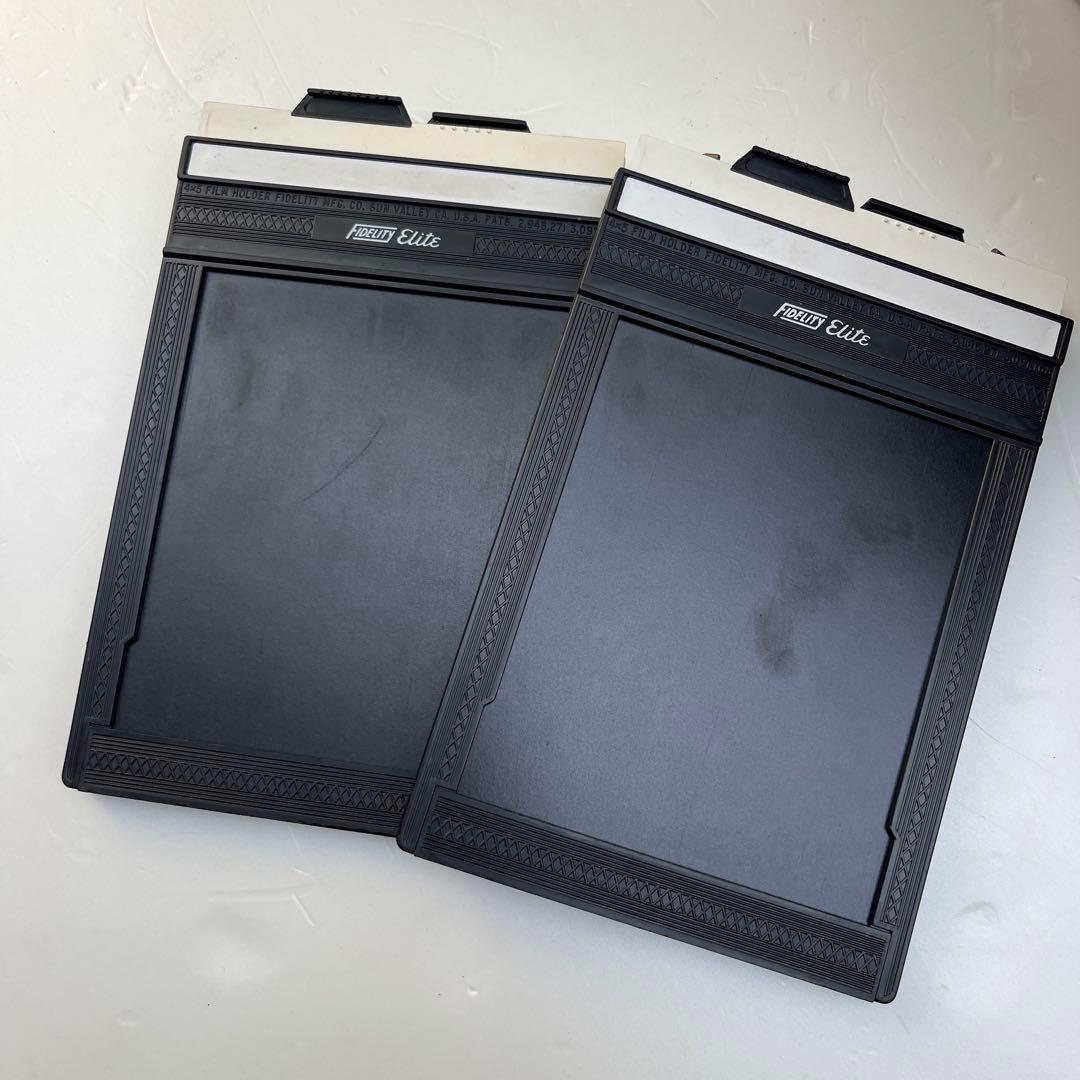 Fidelity 4x5 カットホルダー22枚　ジュラルミンケース付き
