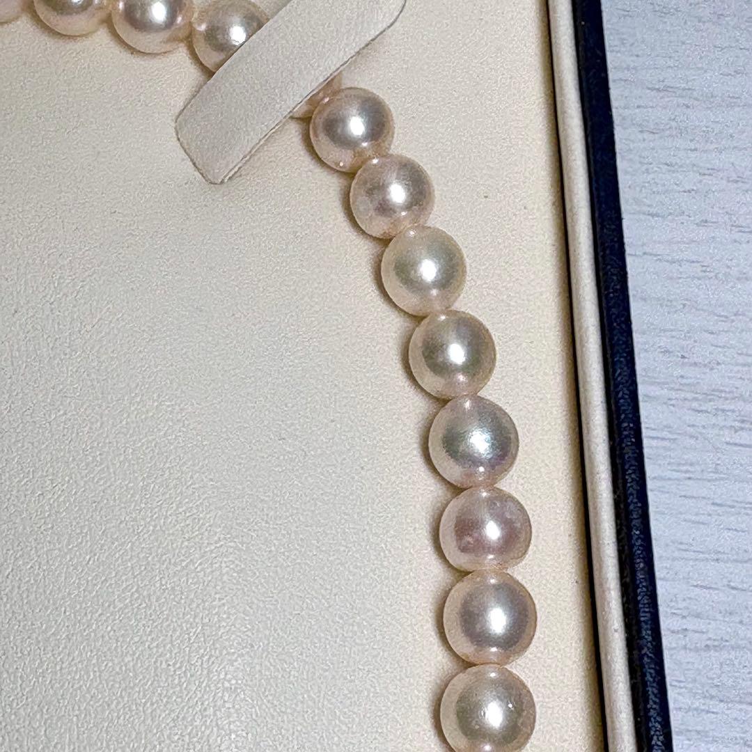 照り強超大珠✨8.5-9mm あこや本真珠ネックレス　アコヤパール　干渉色