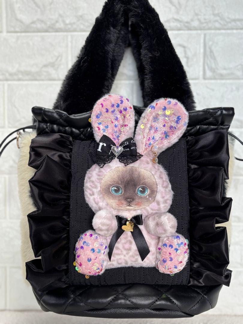 f*0様 コヤンイサムチョン　ハンドメイド　丸底巾着バッグ　クラウディちゃん